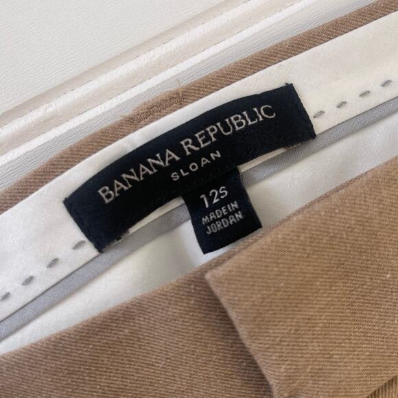 Banana Republic Sloan Pants Slacks Work Size Womens 12S 12 Short - Picture 3 of 9